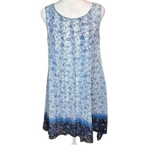 NWT Max Studio Sleeveless Boho Pleat Dress Size XS